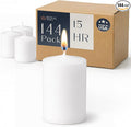 Royal Imports White Votive Candles Unscented Candles for Wedding Centerpieces Pack of 144 Dripless Wax for Parties, Aromatherapy, Devotional, Home Décor, Spas & Holiday Gifts