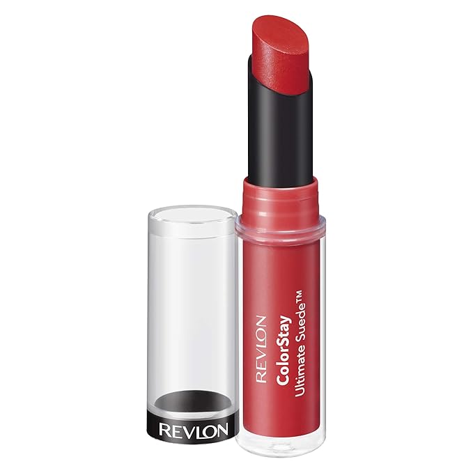 REVLON Lipstick, ColorStay Ultimate Suede Lipstick, High Impact Lip color with Moisturizing Creamy Formula, Infused with Vitamin E, 095 Finale, 0.09 Oz | soft suede finish