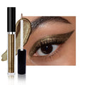 SUAKE Liquid Sparkling Glitter Eyeshadow Stick Pack - High Pigment Shimmer Metallic Eye Shadow, Long-Lasting, White Blue Black Gold Purple Bold Colors,Quicking-Dry (9#-Taupe, Pack of 1)
