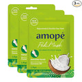 Amopé Pedi Mask 20-Minute Foot Mask, Intensely Moisturizing Socks, Paradise Found with Coconut Oil, Urea & Vitamin Complex for Long Lasting Hydration, No Added Fragrance, 3 pair (Packaging May Vary)