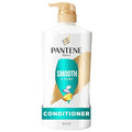 Pantene Conditioner, Smooth and Sleek - Frizz Control with Antioxidants, 72 Hour Smoothness, Nourishing for All Hair Types - Curly, Dry, Color-Treated, Paraben Free, 25.1 Fl Oz