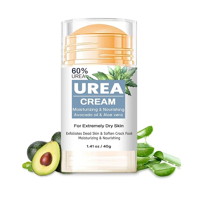 60% Urea Cream Stick plus 2% Salicylic Acid for Feet Maximum Strength - Foot & Hand Repair Balm for Extremely Dry Skin, Moisturizes Cracked Heels, Knee, Elbow and Hand, Callus Remover & Skin Soften