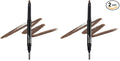 wet n wild Ultimate Eyebrow Retractable Definer Pencil, Medium Brown, Dual-Sided Brow Brush, Fine Tip, Shapes, Defines, Fills Brow Makeup, 1 Count (Pack of 2)