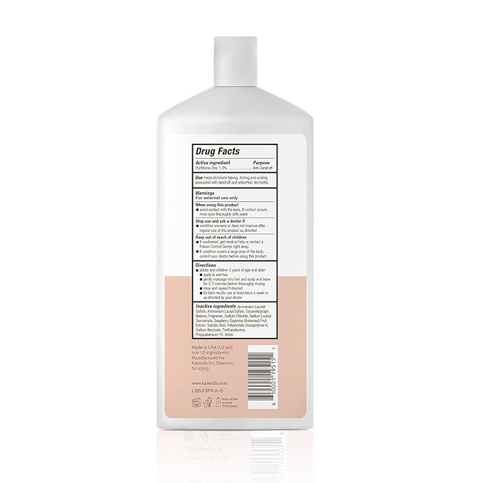 KAMEDIS Scalp Savior – Itchy Dry Scalp Treatment & Seborrheic Dermatitis Relief. Anti Dandruff Shampoo Clinically Formulated With Zinc Pyrithione & Salicylic Acid. Gentle SLS Free Formula. 16.9 Fl Oz