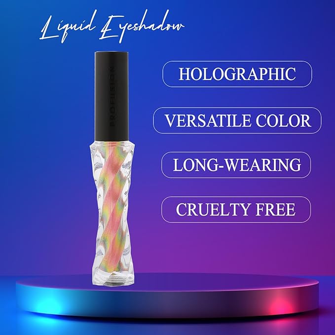 Profusion Cosmetics Chrome Liquid Eyeshadow, Long-Lasting Multichrome Eye Shadow, High-Impact Multi-Dimensional Finish, Light-weight Quick-Drying Formula, Retrograde