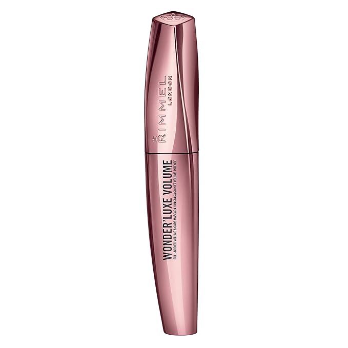 Rimmel Wonder'Luxe Volume Mascara, Long-Wearing, Volumizing, Smudge-Proof, 003, Extreme Black, 0.08oz (Pack of 2)