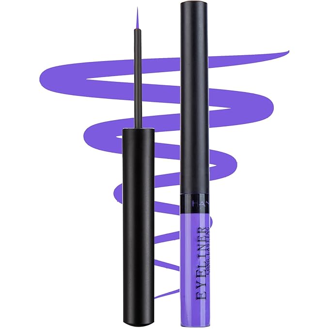 Liquid Eyeliner, Matte Colored Eyeliners, Purple Eyeliner, White Black Red Brown Green Waterproof High-pigmented Colorful Eyeliners Eye Makeup,1PC Purple