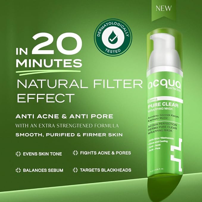 Pump Can Peel-Off Wrapping Cream Mask with AHA BHA & Niacinamide, Made in Türkiye, 70 ml