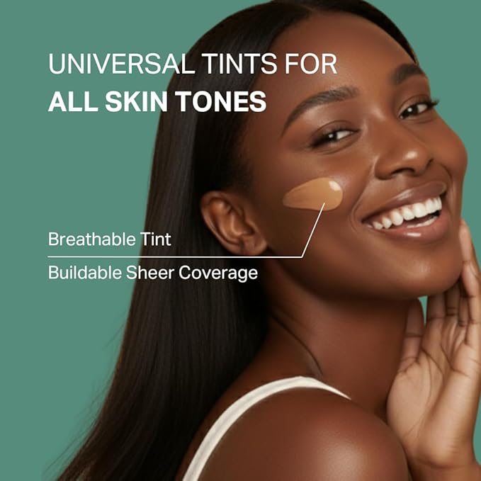 Y'OUR Tinted Moisturizer SPF 30: Anti-Aging Face Sunscreen & Hydrating BB Cream. Sheer Buildable Color Correcting Coverage. Dewy, Oil-Free for Mature, Dry & Oily Skin, 1.35 oz (Deep)