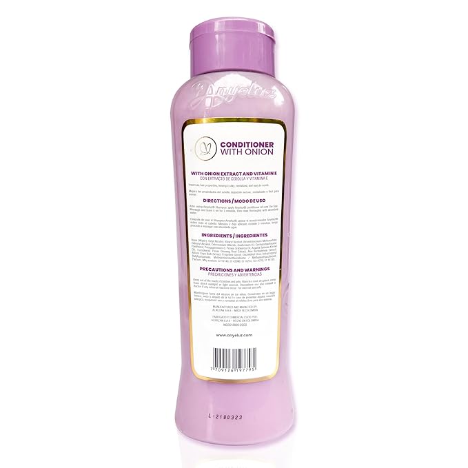 ANYELUZ Onion Conditioner – Moisturizes, Detangles, and Protects, Vitamin E-Infused for Silky, Manageable Hair, Suitable for Daily Use