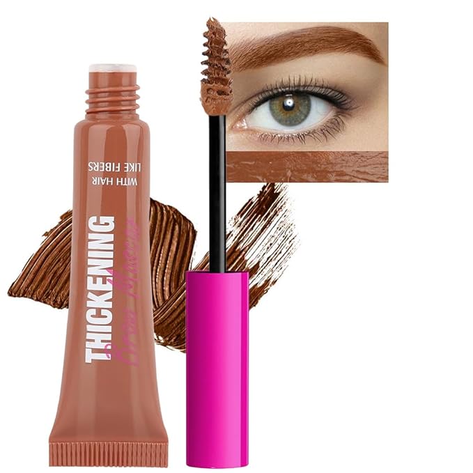 Kaely Thickening Brow Mascara, Tinted Eyebrow Gel Waterproof, Eyebrow Color Makeup, Vegan, Cruelty Free, maquillaje gel para cejas a prueba de agua, 04 Rich Auburn