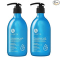 LUSETA Hyaluronic Acid Moisturizing Shampoo and Conditioner Set for Hair Frizz Control for Dry and Damaged Hair, with Argan Oil and Shea Butter, Sulfate & Paraben-Free, for Women and Men, 16.8oz*2