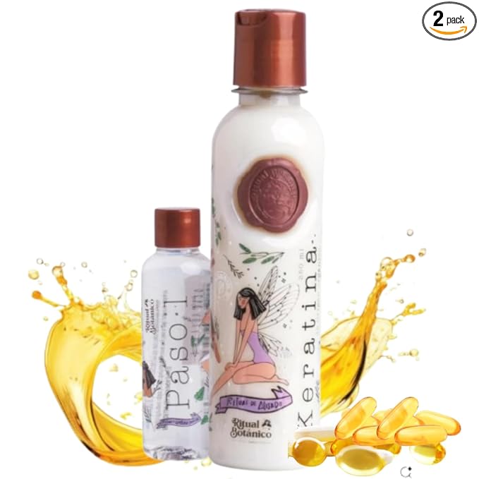 Ritual Botánico Keratina Orgánica 250 ML | Aporta Brillo, Sedosidad y Nutrición | Botox Capilar sin Formol | Hair Straightener con 12 Aceites Naturales