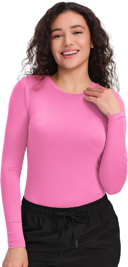 COZYFIT Scrub Undershirts Long Sleeve Women - Underscrub Comfort Tee