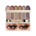 Gold Brown Matte Shimmer Eyeshadow Palette, 6 Color High Pigment Blendable Eye Shadow Makeup for Older Women, Lightweight Travel Size, Suitable for All Eye Shapes, Glam Highlight Look Vegan 05#