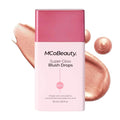 MCoBeauty Super Glow Blush Drops - Peachy Pink - Buildable Liquid Cheek Color - Lightweight & Long Wearing - Warm Flush Skincare Makeup Hybrid for All Skin Types - Vegan & Cruelty Free