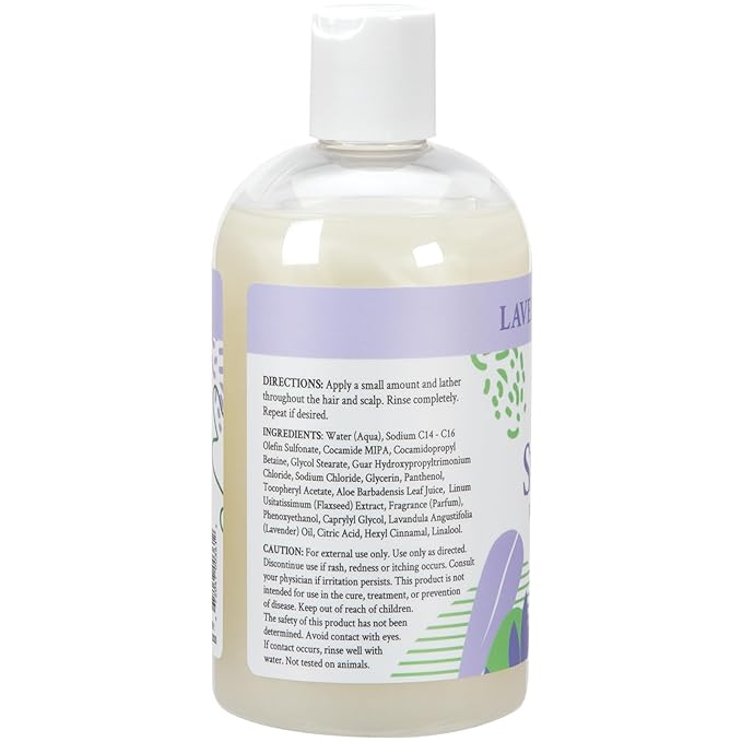 Ginger Lily Farms Botanicals Moisturizing Shampoo for All Hair Types, 100% Vegan & Cruelty-Free, Lavender Chamomile Scent, 12 Fl Oz
