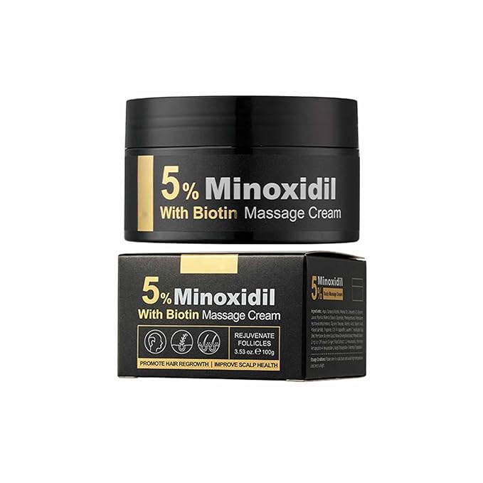 Kormesic 5% Minoxidil With Biotin Shampoo And Conditioner,Shampoo&Conditioner&Scalp Serum&Massage Cream,With Panax Ginseng Root & Zingiber Natural Essence For Women Men Hair Growth ﻿ (Massage cream)