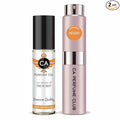 CA Perfume Duo Impression of Tresorit For Women Perfume Layering Set Long Lasting Travel Size EDP + Body Oil Roll-On Bottle 0.27 Fl Oz+0.33 Fl Oz