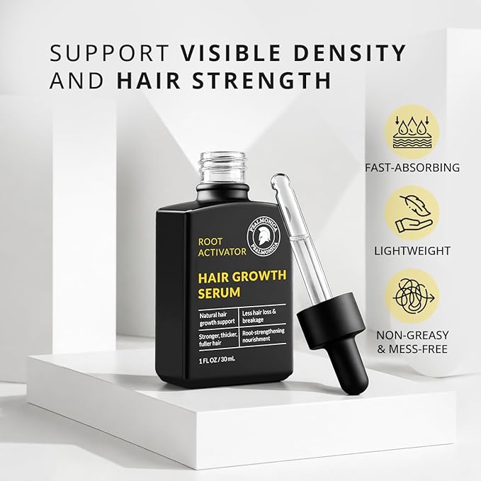 Hair Growth Serum: Root Activator Scalp Treatment for Hair Loss & Regrowth with Rosemary Oil - Botanical DHT Blocker Hair Thickening Formula for Thinning Hair - for Women & Men (1 Fl Oz (Pack of 1))