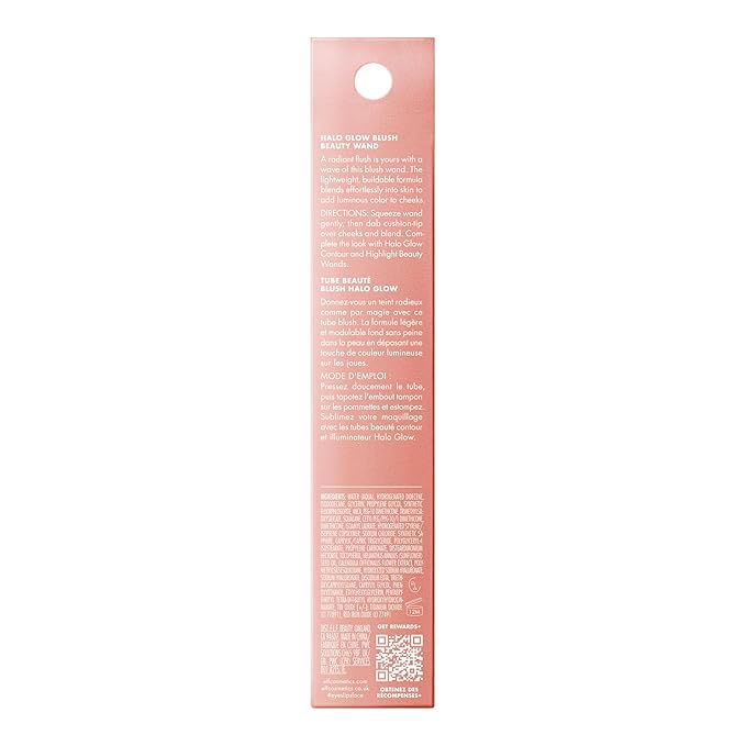 e.l.f. Halo Glow Blush Beauty Wand, Liquid Radiant Blush with Squalane, Cushion Tip Cream Blush For Luminous, Buildable Color, Vegan & Cruelty-Free Cheek Makeup, Candlelit