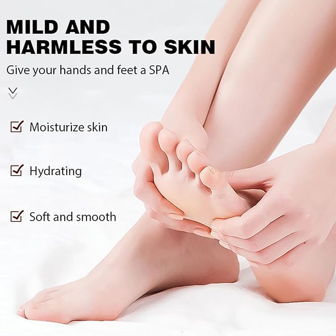 Turmeric & Vitamin C Hand and Foot Cream – Moisturizing Treatment for Dry, Rough Skin – Fast Absorbing, Non-Greasy Formula – Hydrates & Soothes Cracked Heels & Hands (8.8OZ)