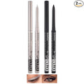 LANGMANNI 2Pcs Metal Colorful Eyeliner Pencil Set - Matte & Shimmer Eye Makeup,Smooth Use Long-Lasting & Waterproof Eyeliner Set(#02+11)