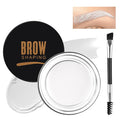 Eyebrow Pomade Kit with Dual-Ended Brush, Long-Lasting Waterproof Brow Pomade, High Pigment & Smudge-Proof Formula, Easy to Blend for Natural Defined Brows – Ideal for Women & Beginners #06 White