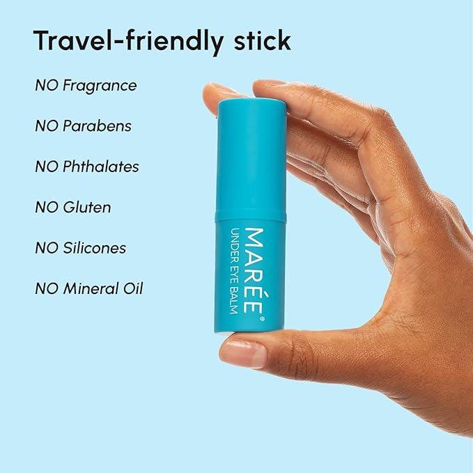 MAREE Under Eye Balm Stick Hydrating 3 PACK – Retinol Caffeine Under Eye Brightener Stick for Older Women – Collagen Undereye Cream for Dark Circles & Wrinkles – Skin Care Treatment Moisturizer