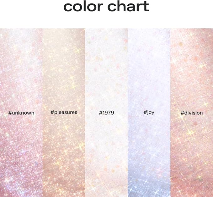glow Shattered Glass Glitter | Metallic Shimmer | Long-Lasting | multidimensional Sparkle | Smooth Liquid Formula | Precision applicator | 0.1 oz (Division)