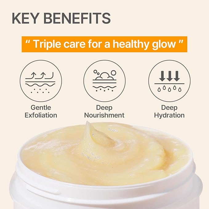 9wishes Rice Powder Polish - Gentle Exfoliating Face and Body Scrub with Korean Rice, Facial Polish Removes Dead Skin and Blackheads, Smooth Skin, Korean Skincare - 100ml / 3.38 fl. oz.
