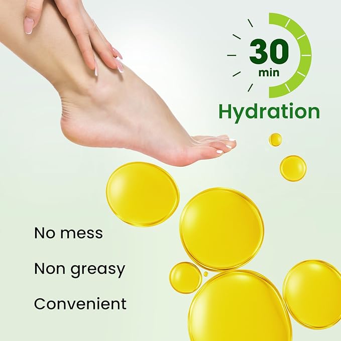 6 Pack Moisturizing Foot Mask for Dry Cracked Feet, Restoring & Hydrating Socks with Aloe, Shea Butter, Jojoba Oil & Vitamin E, Feet Mask for Women & Men Foot Care