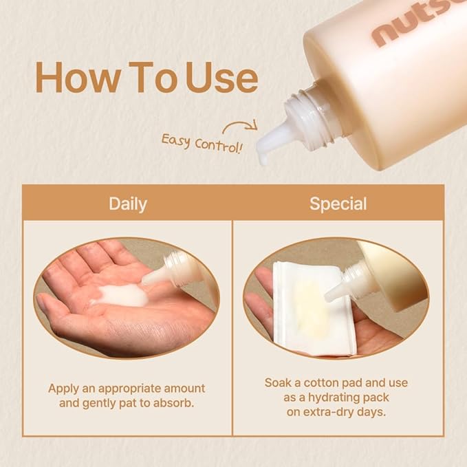 Korean Skin Care - Soy Nut Protein Hydrating Milk Toner 300ml with Amino Acids, Lightweight Moisturizing Face Toner, Milky Toner for Face Non Sticky Glow Finish, Daily Skin Toner for Women & Men