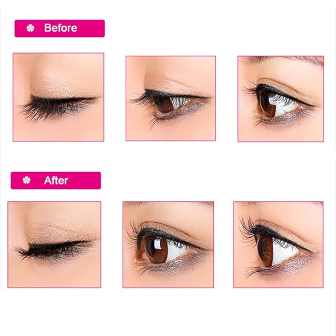 Pinkiou Eyelash Curler Stainless Steel with Brush Mascara Muffle False Eyelashes Accessory Best Professional Tool for Lashes Curls
