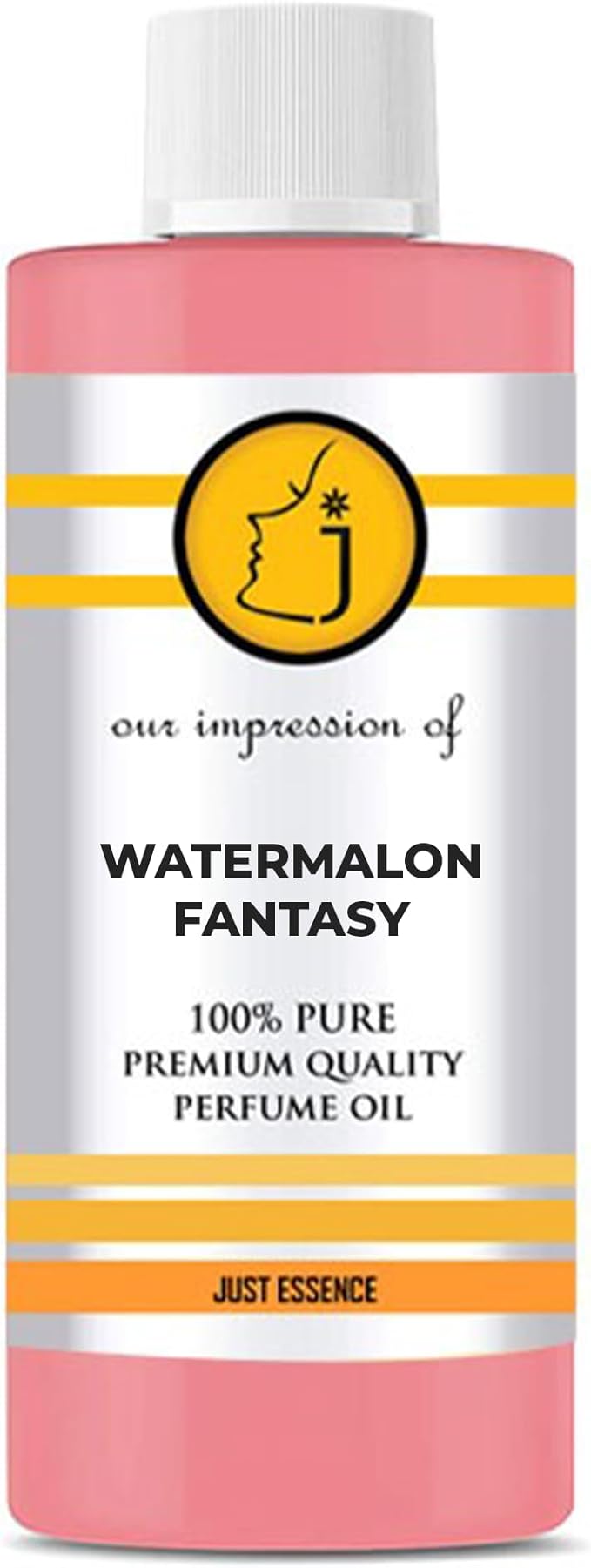 Just Essence Watermalon Fantasy Fregrance Perfume Oil for Perfume Making, Personal Body Oil, Soap, Lotion, Candle Making & Incense | Premium Quality Undiluted & Alcohol Free | 2 Fl Oz