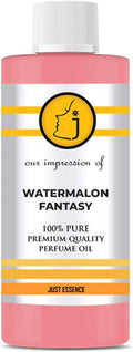 Just Essence Watermalon Fantasy Fregrance Perfume Oil for Perfume Making, Personal Body Oil, Soap, Lotion, Candle Making & Incense | Premium Quality Undiluted & Alcohol Free | 2 Fl Oz