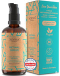 SOENA Retinol Serum for Face – The Best Retinol Form (Retinal) + 7 Active Ingredients = Hyaluronic Acid, Vitamin C, Niacinamide | Anti Aging Wrinkle & Fine Line Treatment – Made in Germany – 1.7 Fl Oz