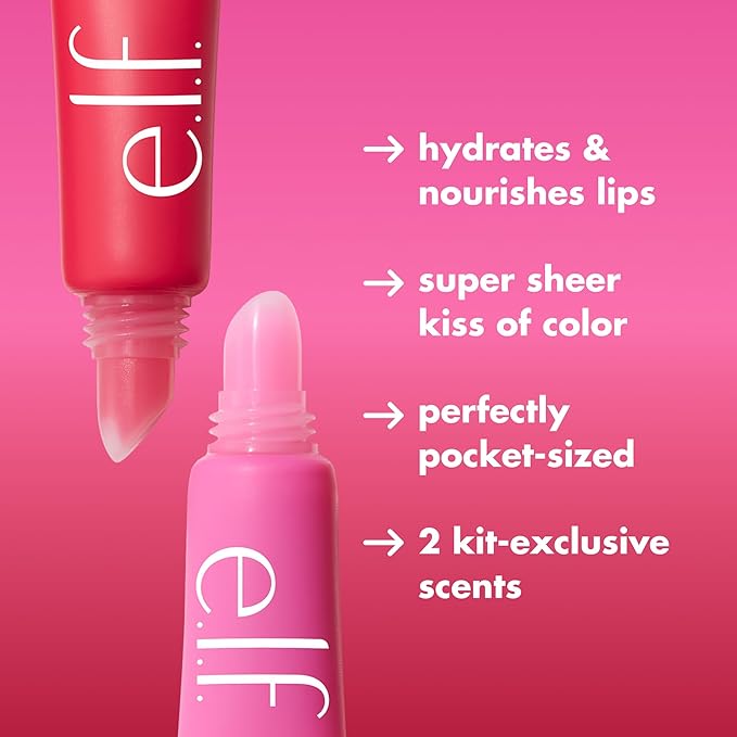 e.l.f. Squeeze Me Lip Balm, Moisturizing Lip Balm for A Sheer Tint of Color, Infused with Hyaluronic Acid, Vegan & Cruelty-Free