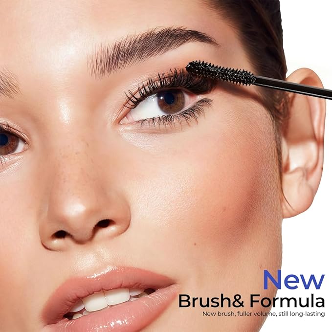 SACE LADY Black Mascara, Extra Volume Lengthening Eyelashes Mascara, Long Wearing Natural-Looking Smudge-Proof No Clumping Eye Makeup