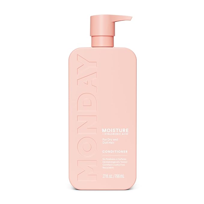 MONDAY Haircare MOISTURE Conditioner with Hyaluronic Acid, Coconut Oil & Shea Butter for Dry & Dull Hair 798 mL