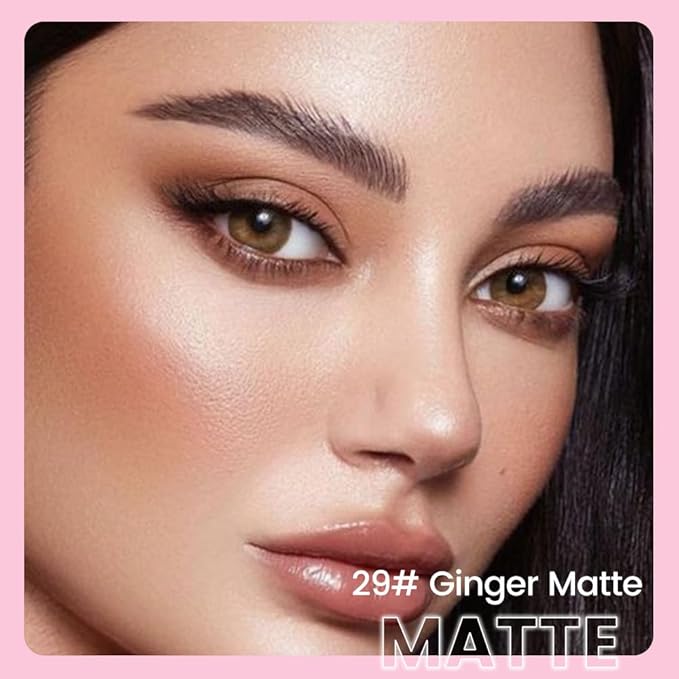 Kaely 2in1 Cream Eye Shadow Brightener Sticks for Eyes, Pencil Eyeshadow Applicator Stick Waterproof Pigmented, Eye Shadow Palette Highlighter Makeup, sombras para ojos, 29 Ginger Matte