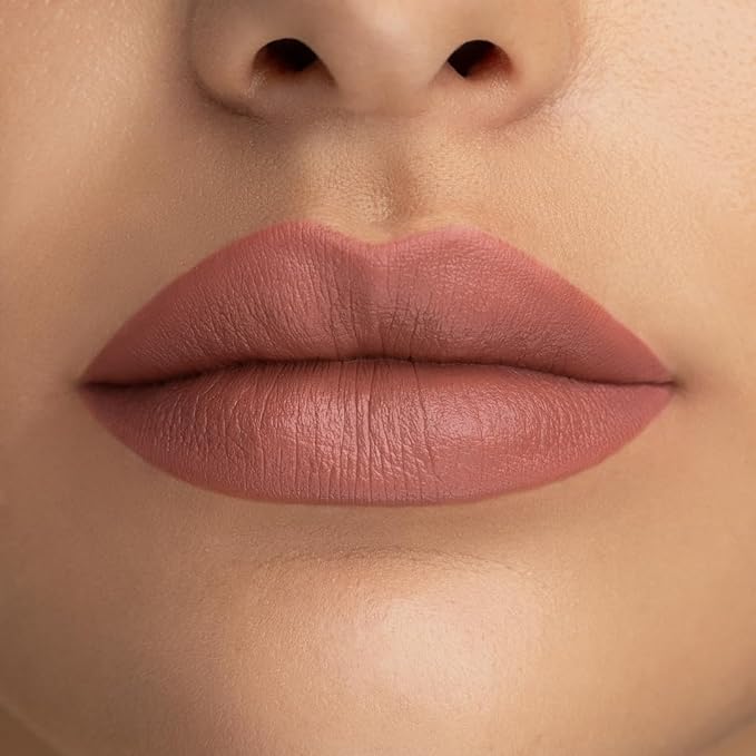 Radiant Professional Matte Lipstick for Women – Long Lasting Lipstick with Vitamin E, Hyaluronic Acid & UV Protection (UVA/UVB) – Advanced Care & Ultra Moisturizing Lip Stick – 203 NUDE