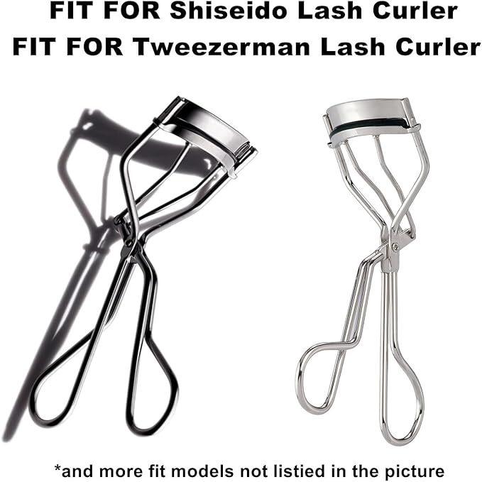 Fit for Tweezerman Eyelash Curler Refills,30Pack Fit for Shiseido Eyelash Curler Refill Pads,Uniseval Rubber Refills Compatible with Tweezerman & Shiseido EyelashCurler.