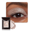 WanTuoluo Sparkly Eyeshadow Palette for Women, Single Monochrome Eye Shadow Makeup, Shiny Pressed Cream Powder, Blendable Natural sombras para ojos, Holographic,Vegan,Travel (06-Glitter-Rose Glod)