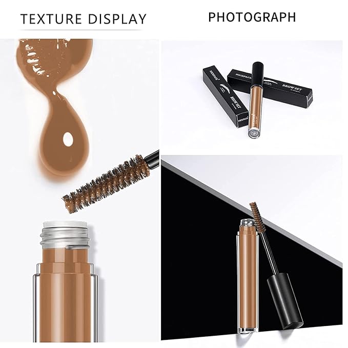 DAGEDA Light Brown Eyebrow Setting Gel, Brow Fix Gel, Waterproof And Sweat-Proof Eyebrow Repair Liquid Brows Styling Beauty Salon Home Use Makeup