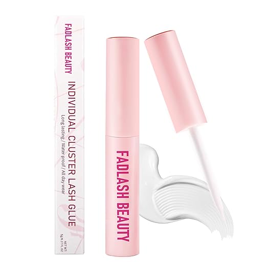 Lash Glue DIY 5ml Latex-Free Waterproof Lash Cluster Glue for Self-Application at Home Eyelash Cluster Adhesives Long-Lasting 48-72H