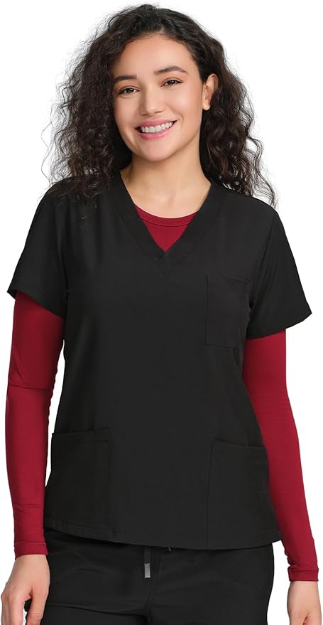 COZYFIT Scrub Undershirts Long Sleeve Women - Underscrub Comfort Tee