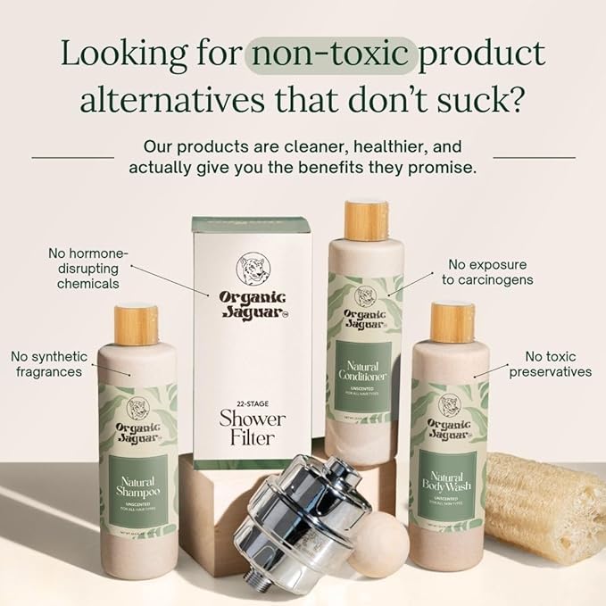 Organic Jaguar All Natural Unscented Conditioner for Hair Care, Sulfate Free Conditioner with Vitamin E, Castor, Argan and Almond Oil, Rosemary and Peppermint Scent, For All Hair, 13.5 fl oz