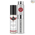 CA Perfume Duo Impression of Rock Rose Noble For Men Perfume Layering Set Mens Cologne Long Lasting Travel Size EDP + Body Oil Roll-On Bottle 0.27 Fl Oz+0.33 Fl Oz
