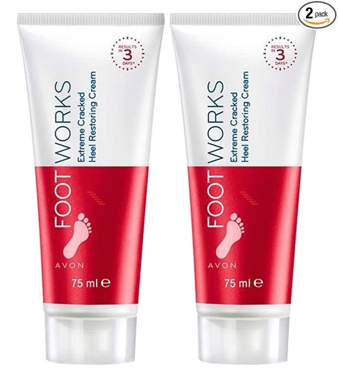 Avon Foot Works Maximum Strength Cracked Heel Cream - Lot of 2